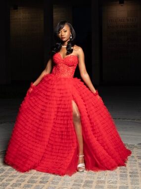 Red prom dress